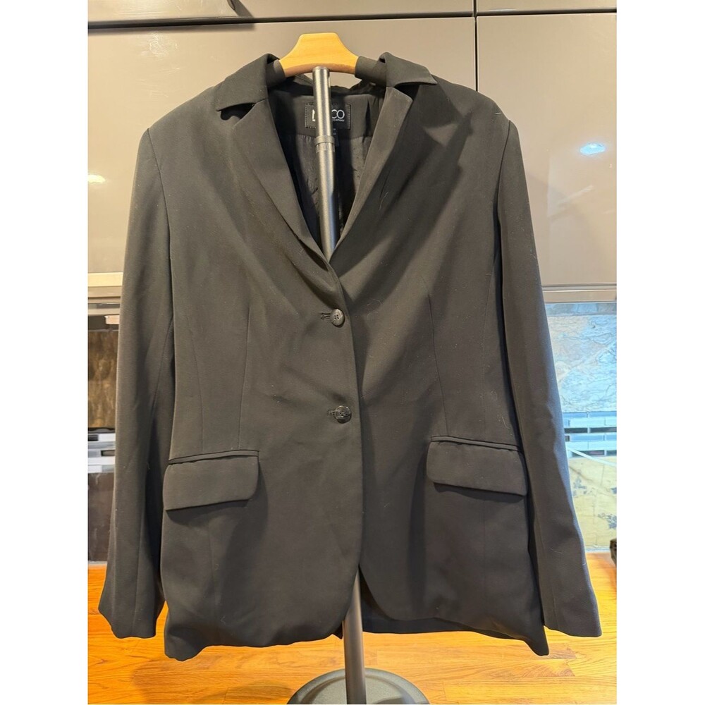 Vintage New York & Company Lined Women's Tailored Blazer/Black size 14